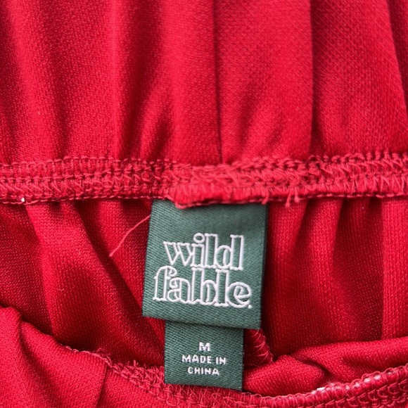 Women’s wild fable dark red Leg track pants dark red NWT - Picture 6 of 8